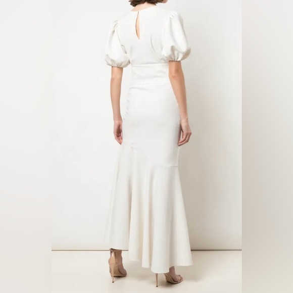 Sachin & Babi Camila flared hem dress in Ivory/White - Picture 7 of 15